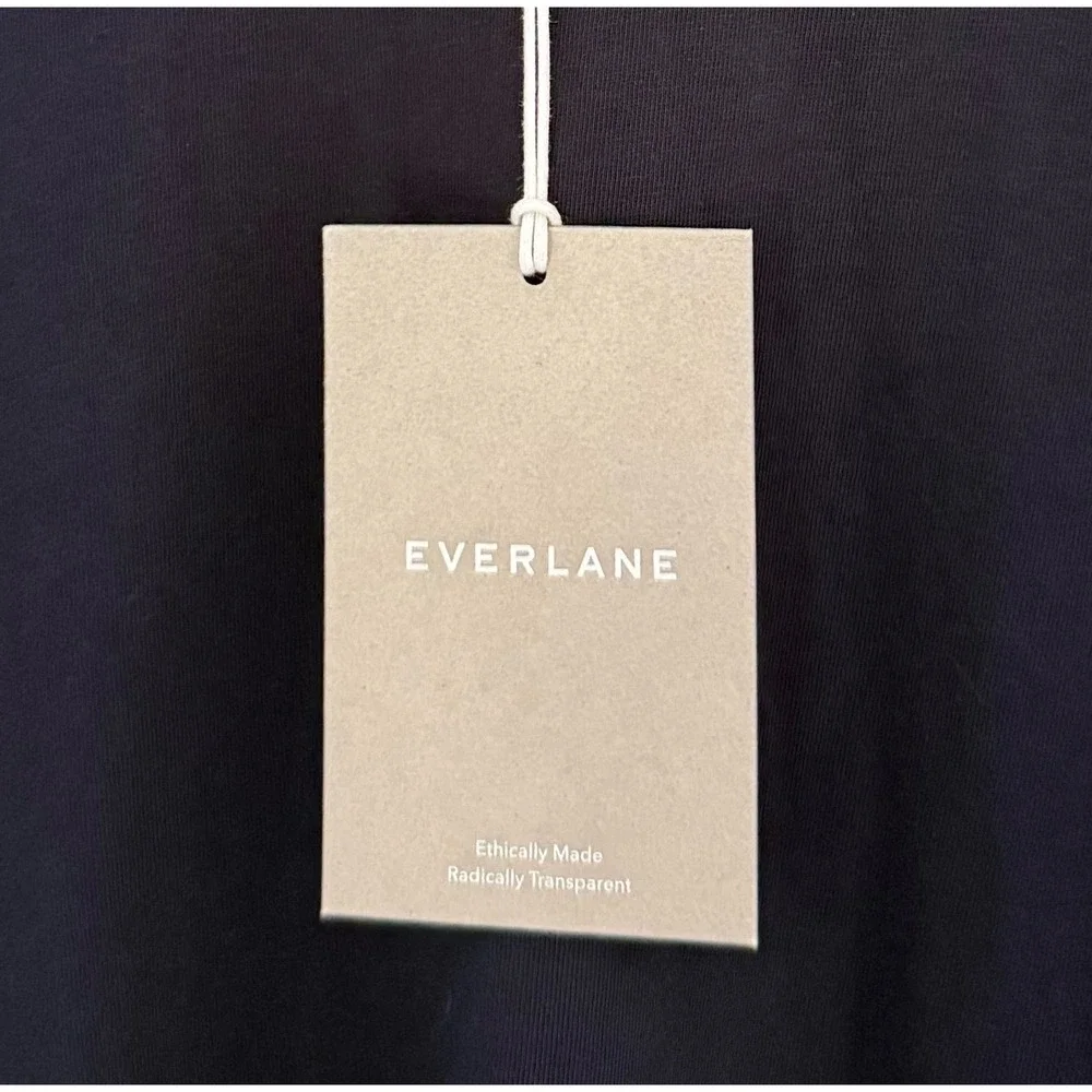 NWT Everlane Mens Organic Cotton Crew Uniform T-Shirt Navy Blue Size L - Picture 6 of 10